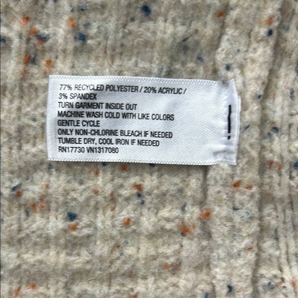 Women's Cream Cardigan Sweater - Picture 3 of 4